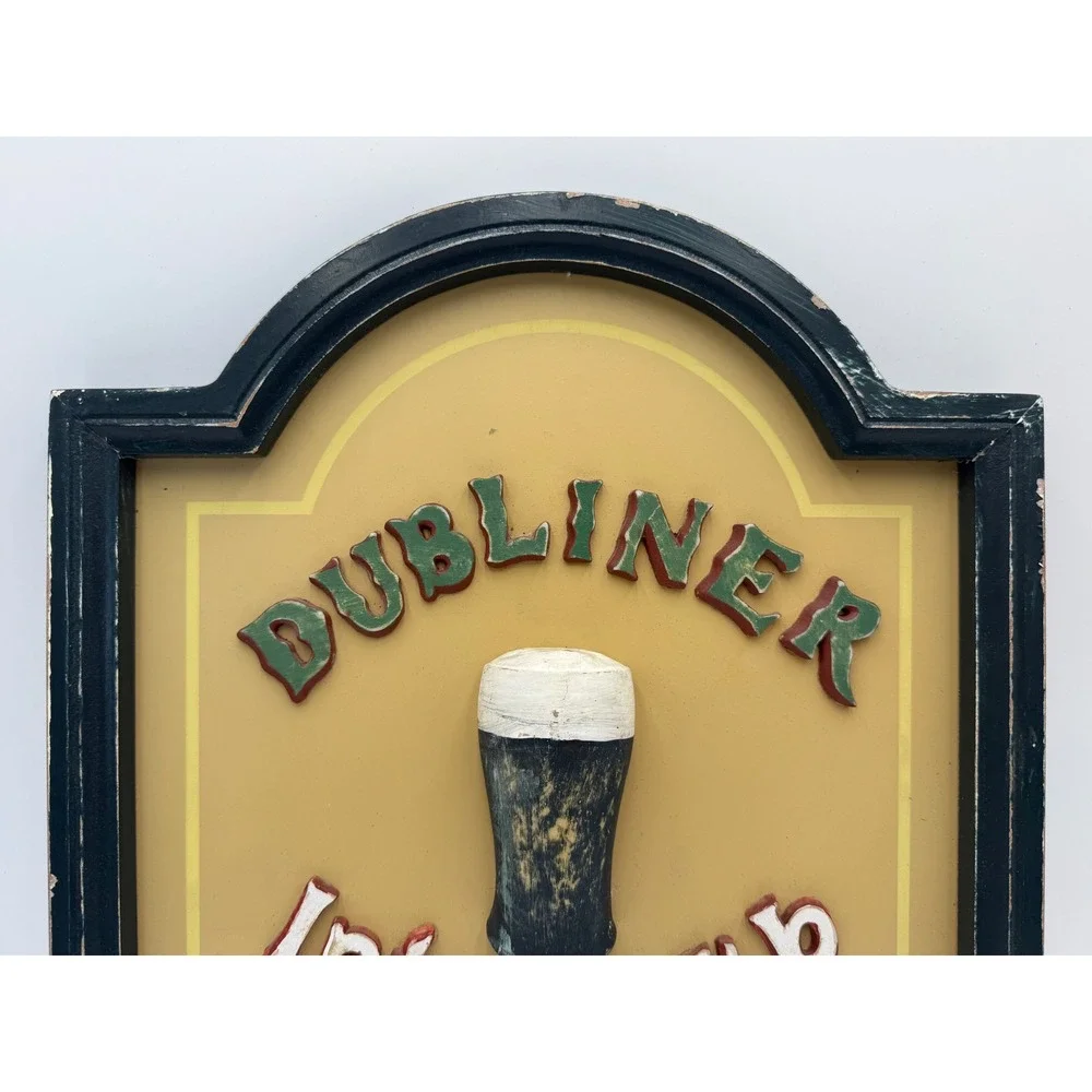 Guinness Dubliner Irish Pub 3D Wall Plaque Sign Bar Man Cave Decor 16x12
